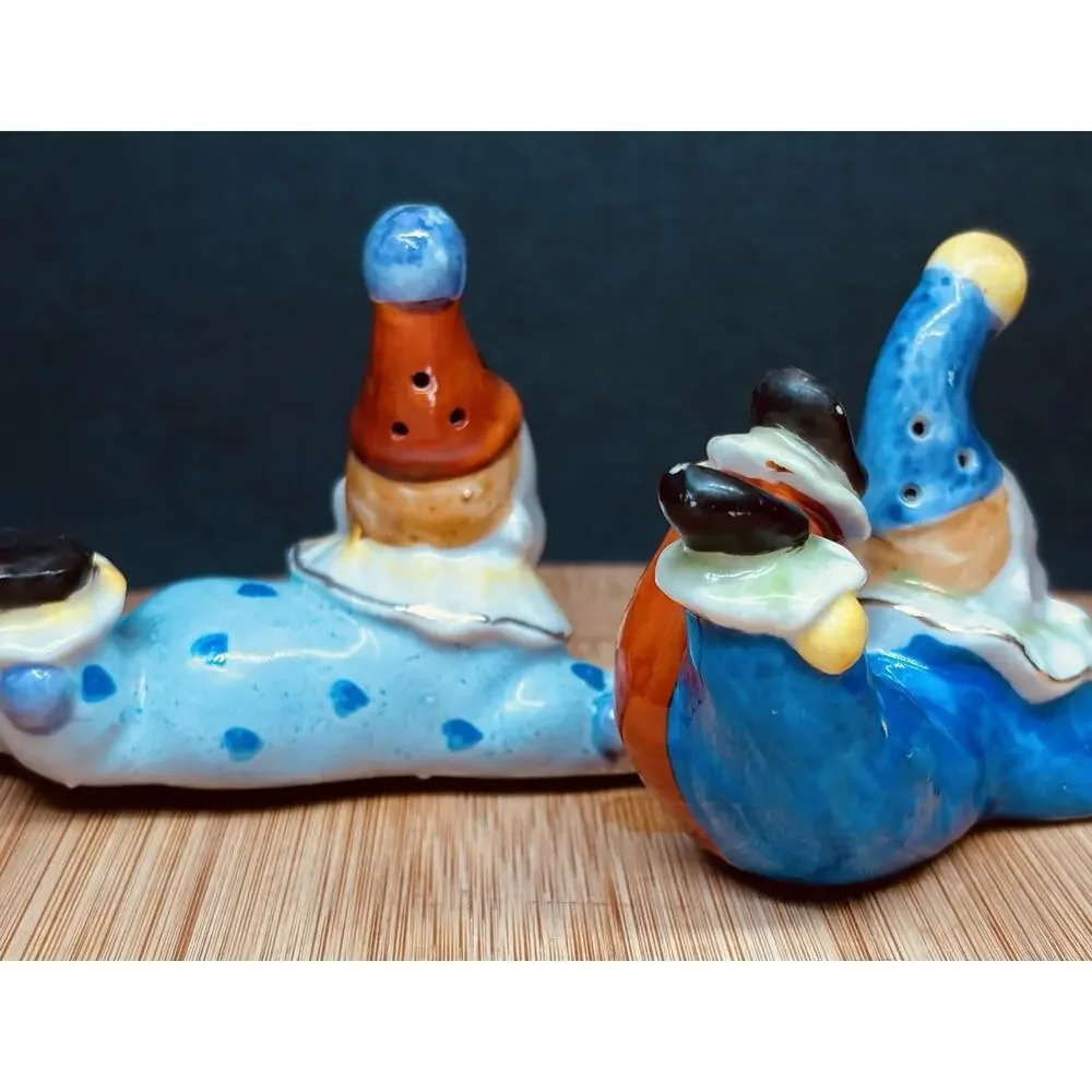 Vintage Niagara Falls Canada Clown Salt & Pepper Shakers Souvenir Japan